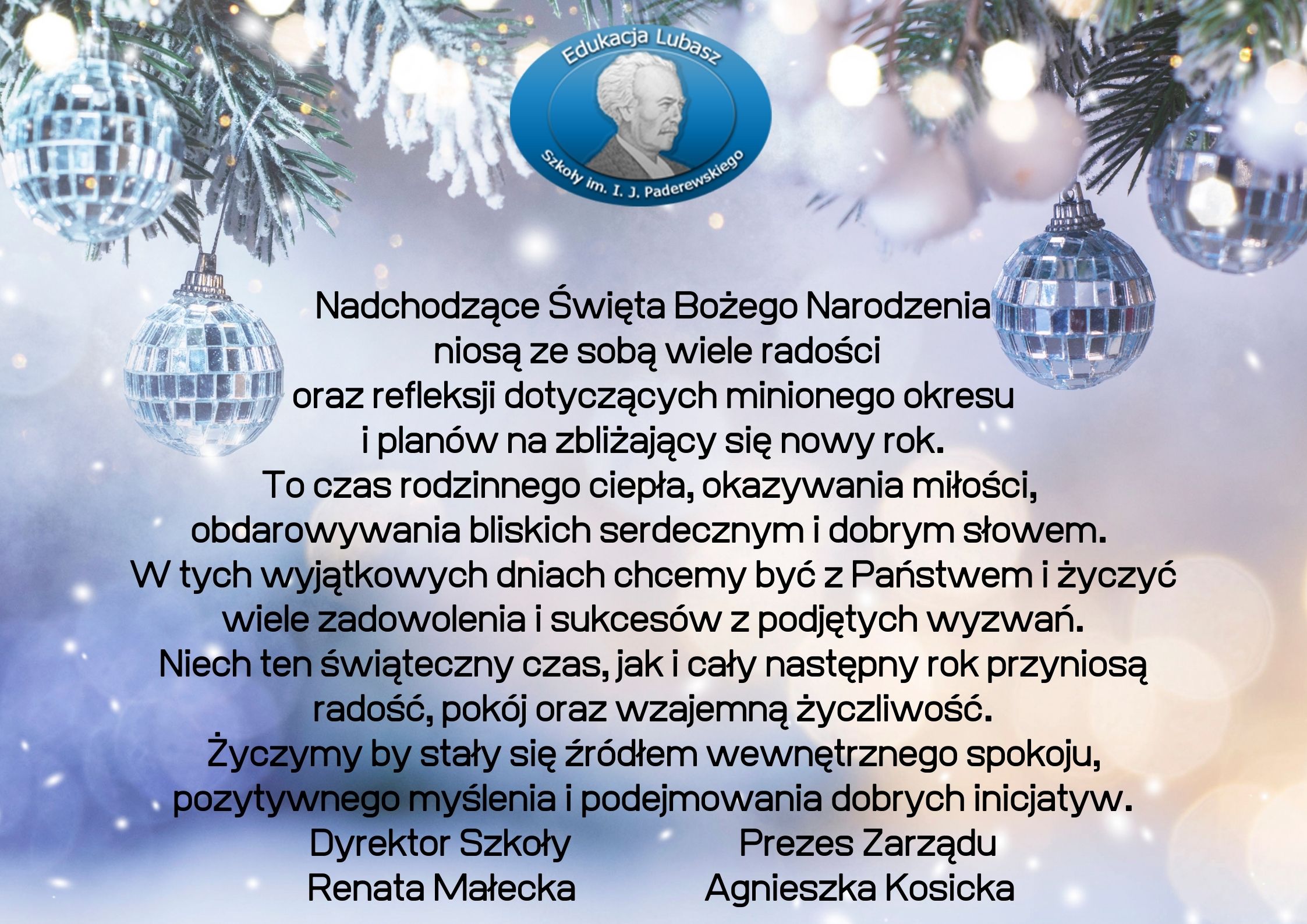 Zdjęcie: Nadchodzące Święta Bożego Narodzenia niosą ze sobą wiele radości oraz refleksji dotyczących minionego okresu i planów na zbliżający się nowy rok. To czas rodzinnego ciepła, okazywania miłości, obdarowywania bliskic.jpg
